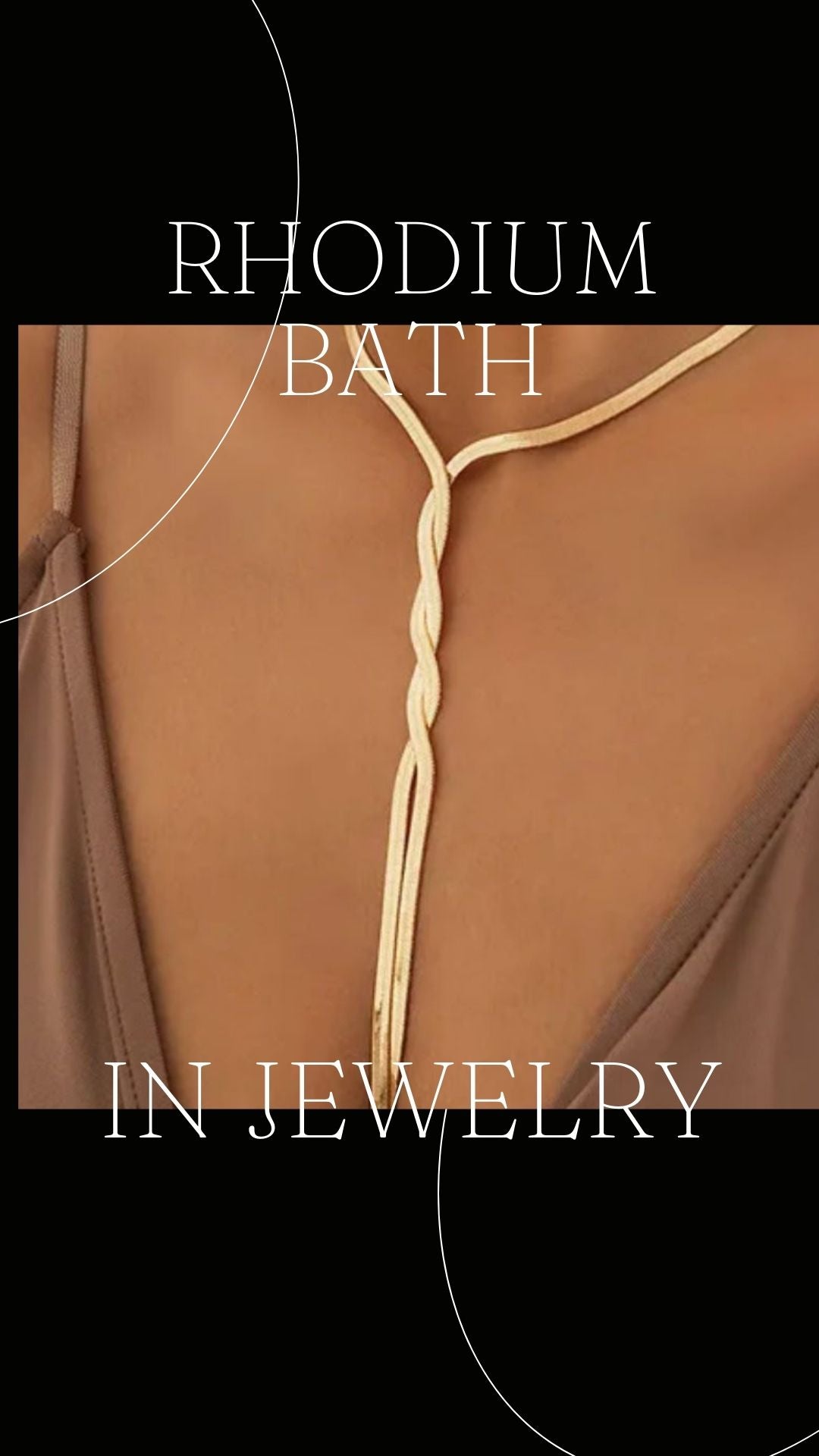 jewelry with rhodium bath