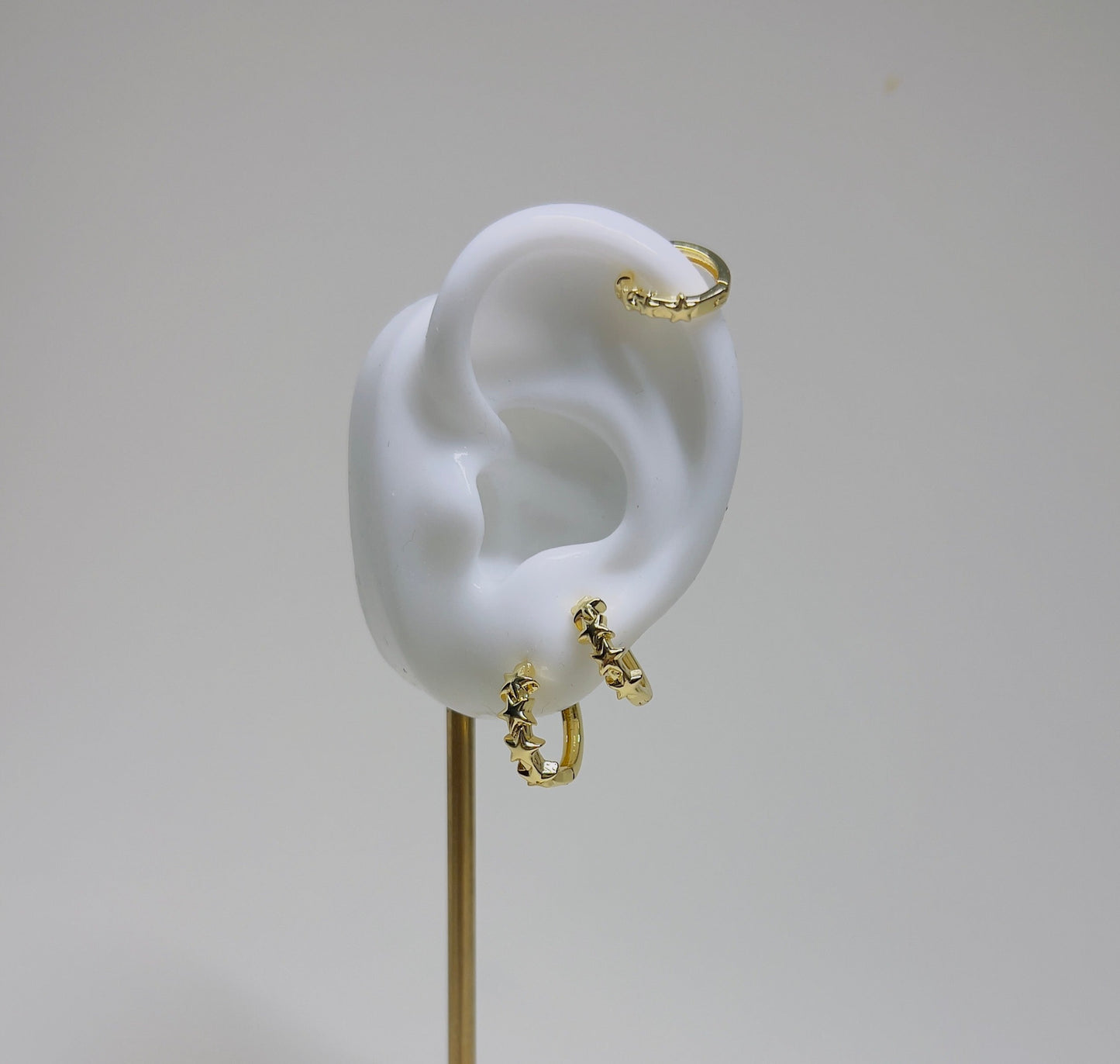 Star Hoop Earrings Set