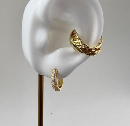 Pearly Hoop Earrings