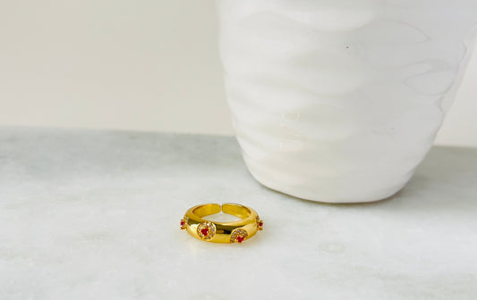 Red Prima Muse Ring