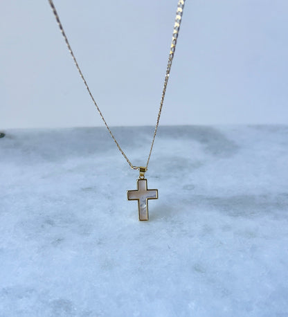 Double Cross Pendant Necklace