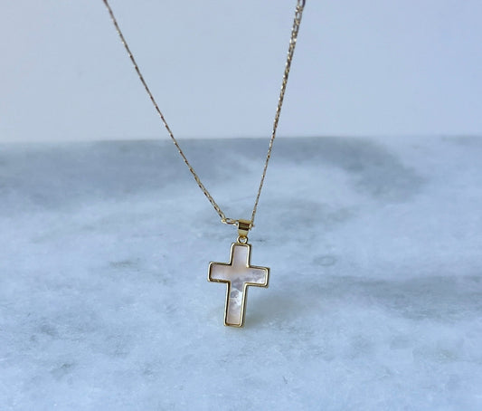 Double Cross Pendant Necklace