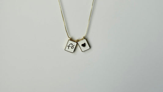 Fe Double Plate Necklace