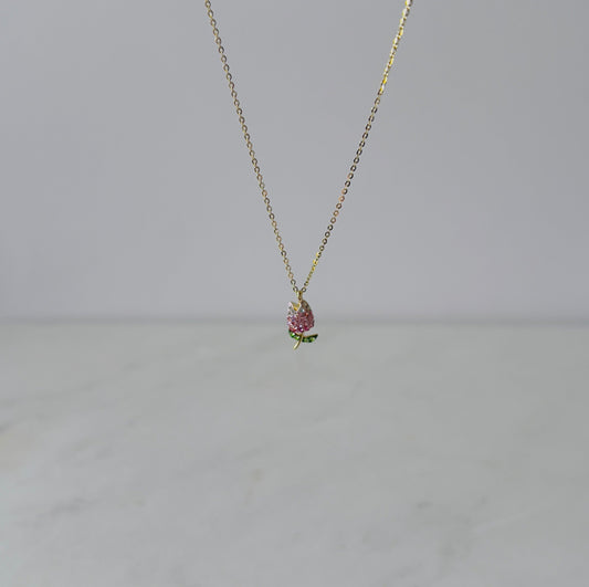 rose shaped pendant necklace for women and teens