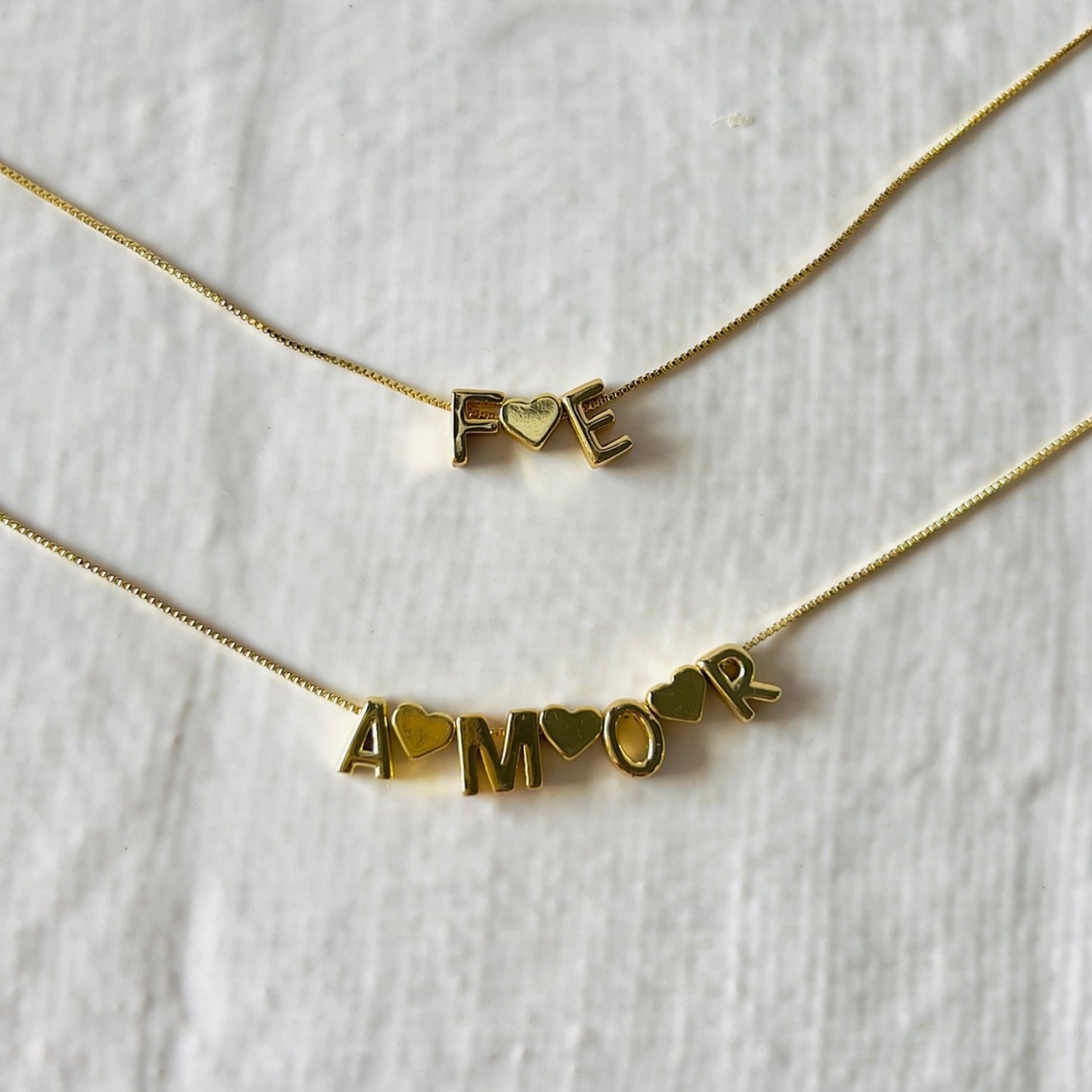 letter charms in gold perfect for personalized gift with gold necklace