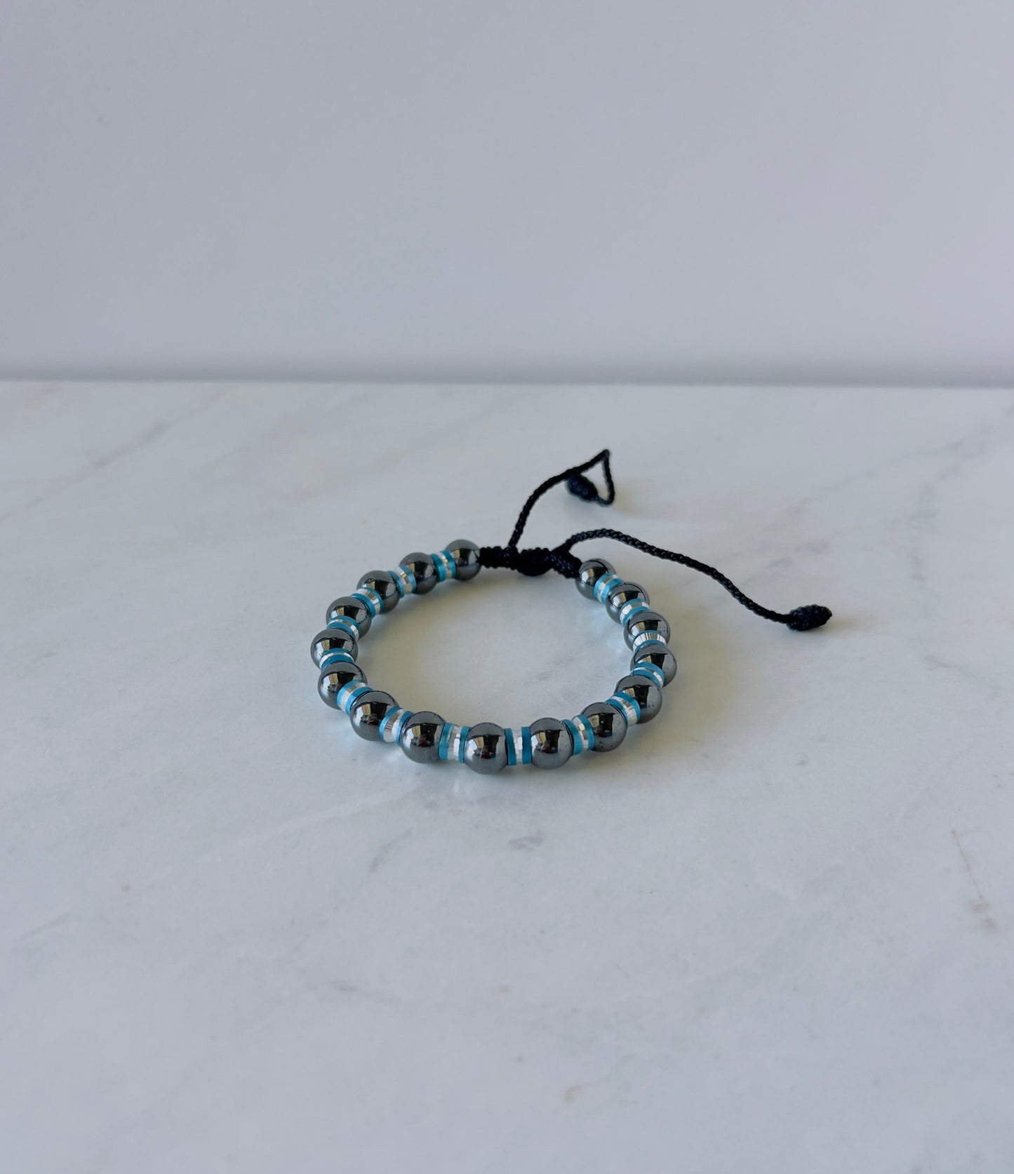 metal bead bracelet for men