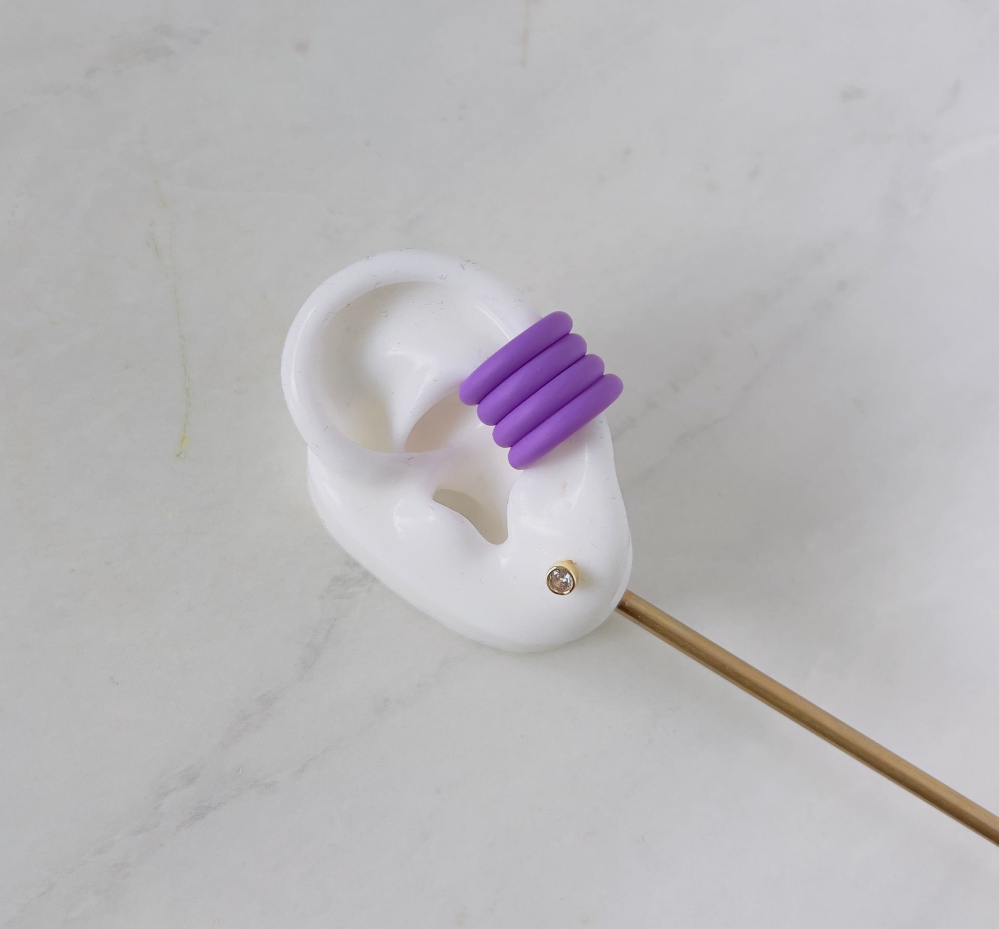 plastic earcuff in different colores perfect for unpierced ears