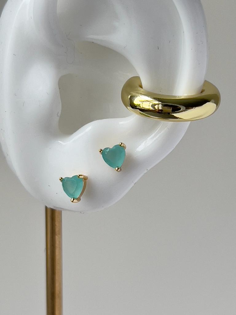 Blue Heart Earrings