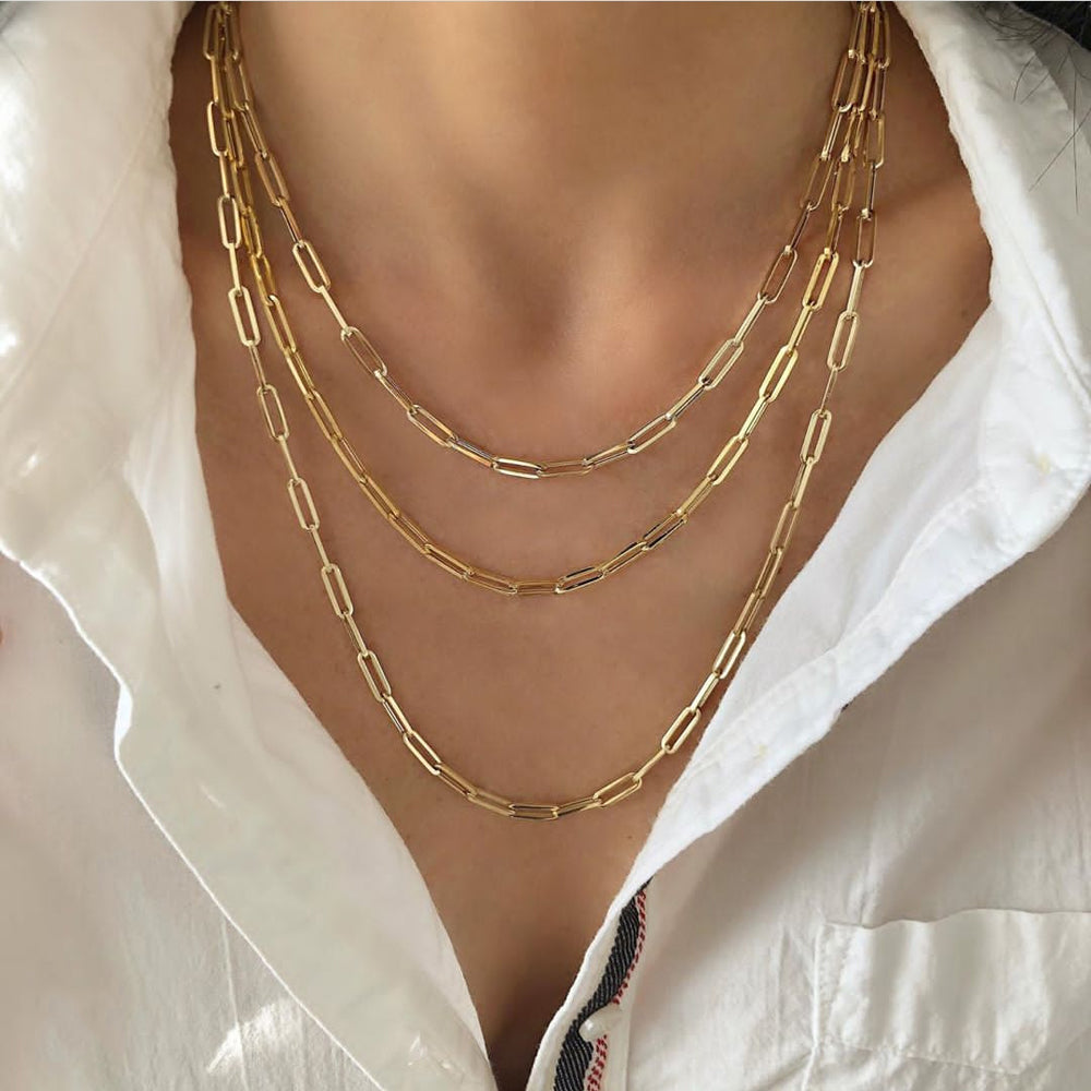 Classic Paper Clip Necklace